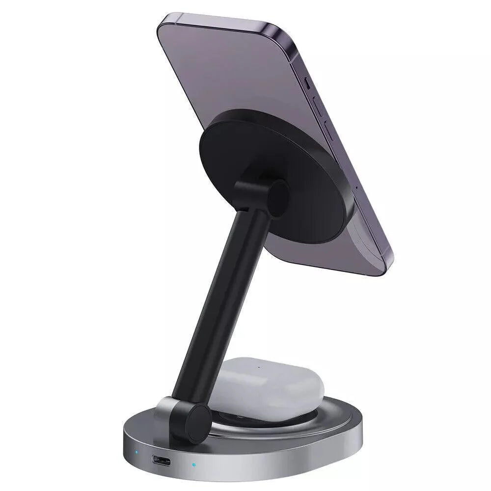 2-in-1 Foldable Magnetic Wireless Charger