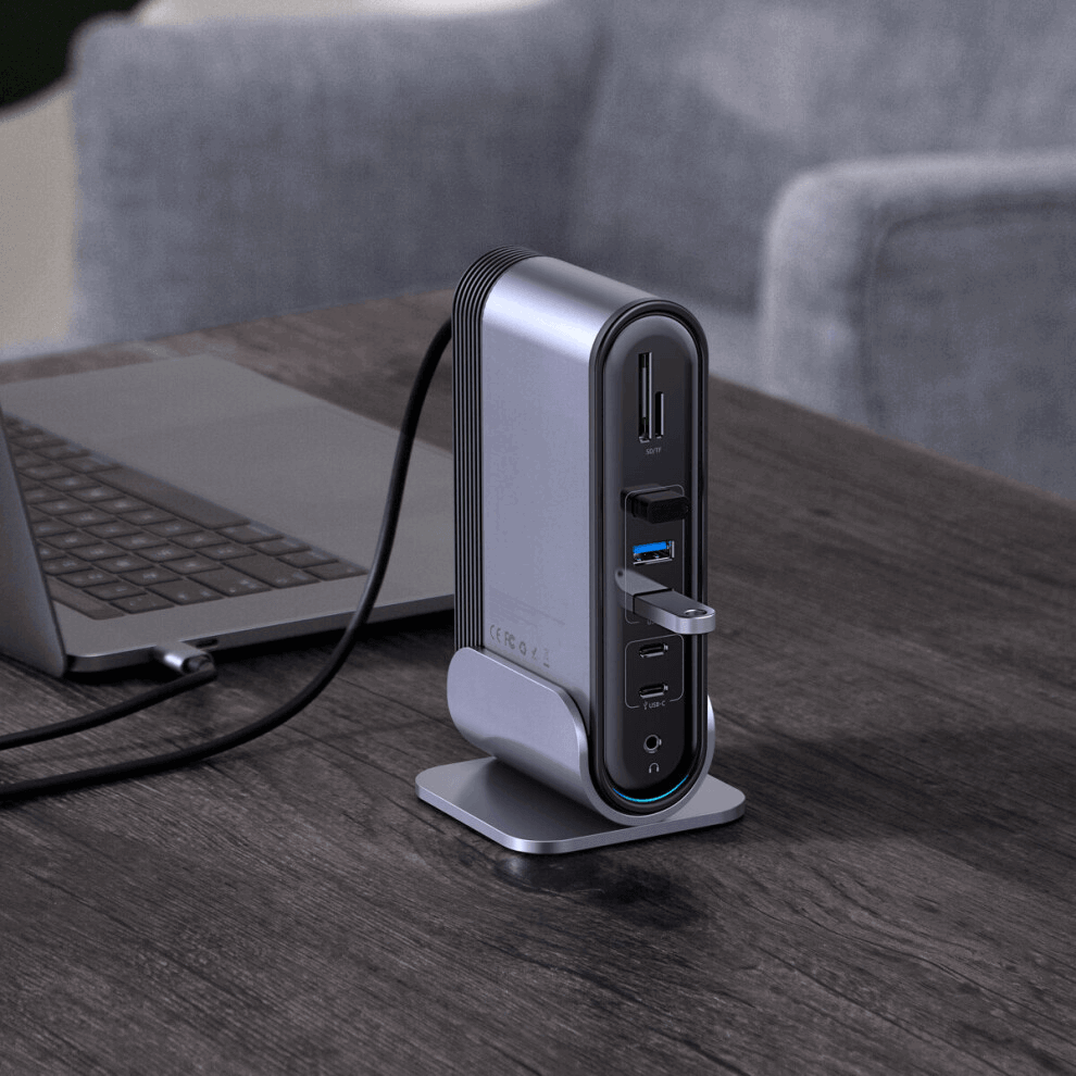 17-in-1 Docking Station with Type-C/PD/HMDI/SD/TF/USB
