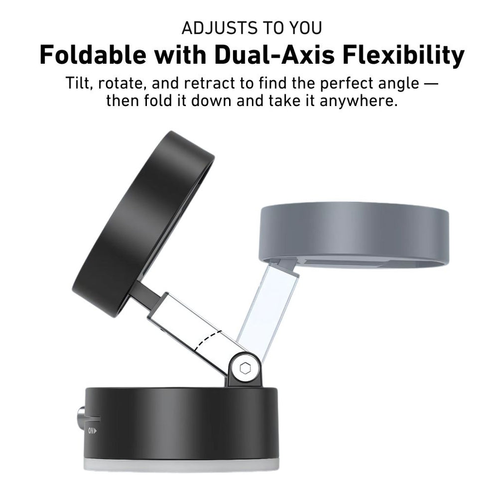 Vacuum Suction Magnetic Phone Mount with Foldable & Retractable Stand