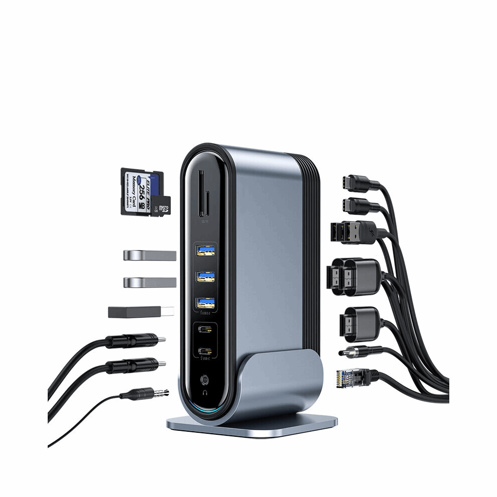 17-in-1 Docking Station with Type-C/PD/HMDI/SD/TF/USB