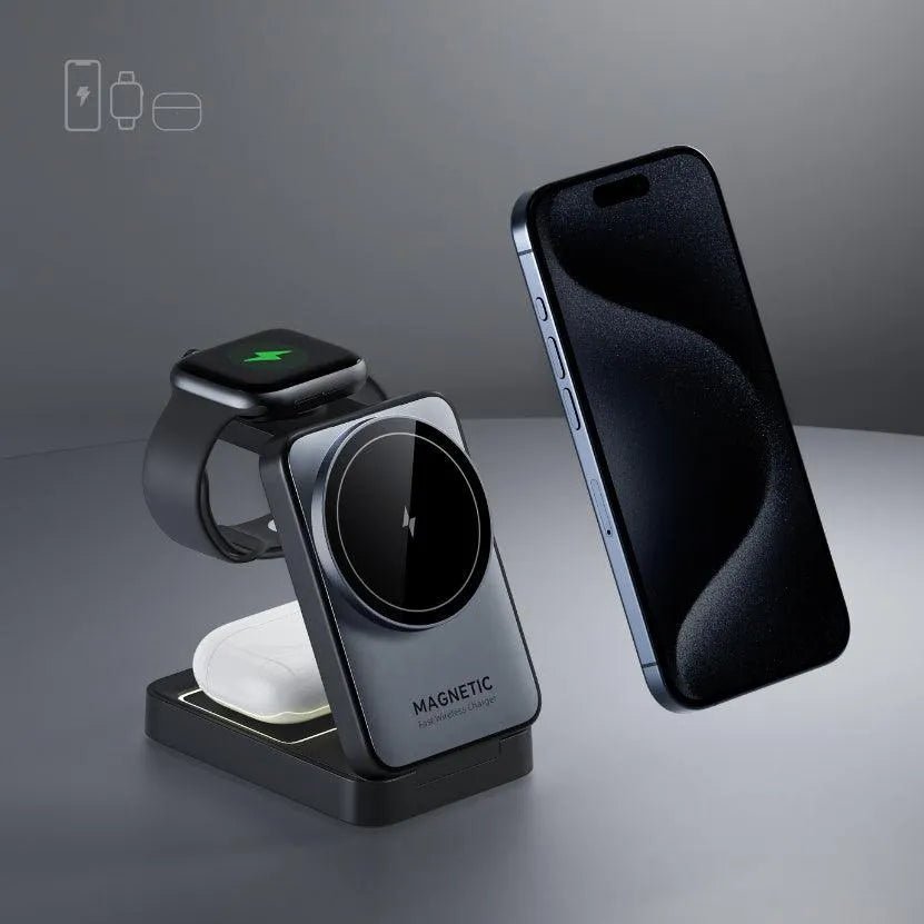 3-in-1 Foldable Wireless Charger for MagSafe