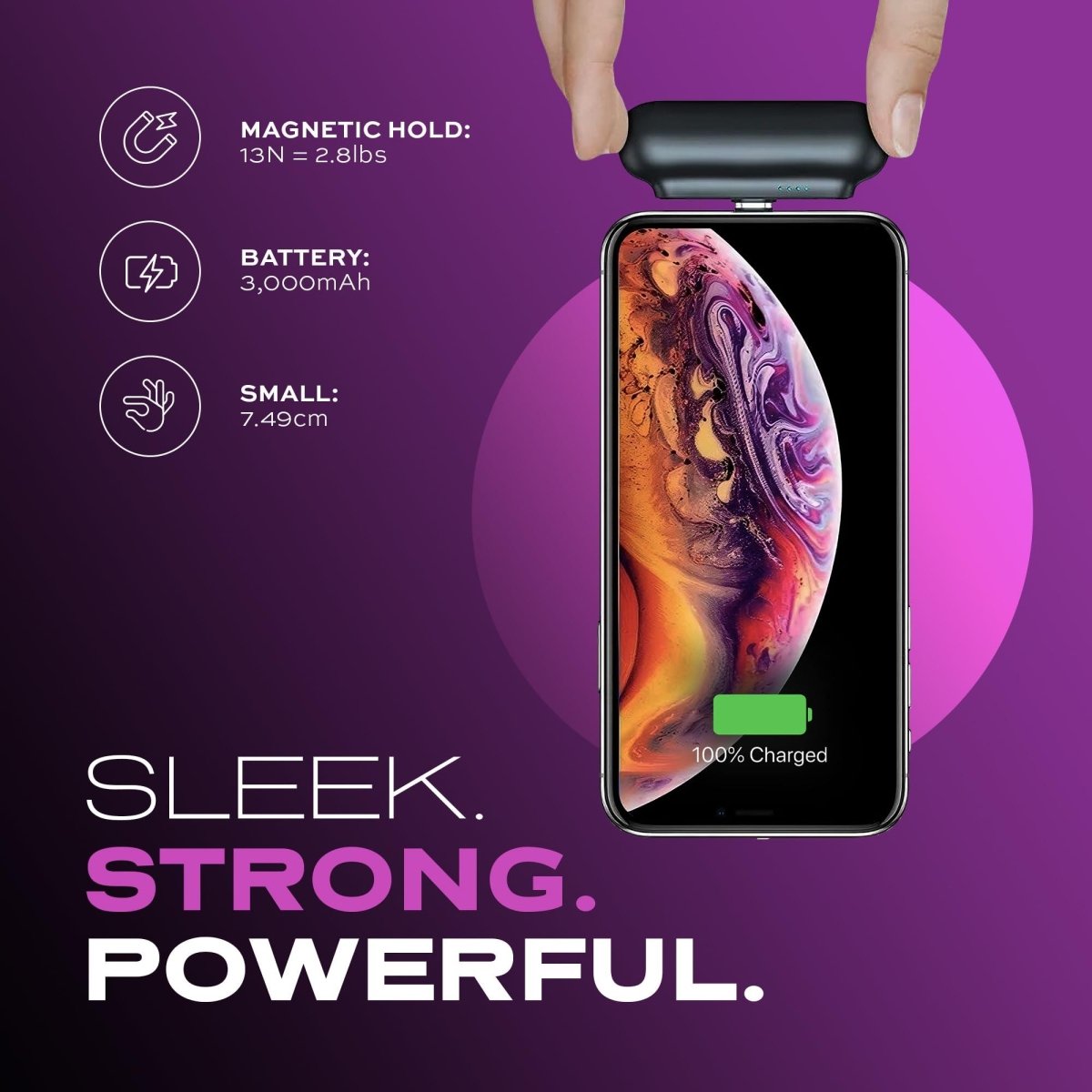 Space Capsule Mini Magnetic Power Bank