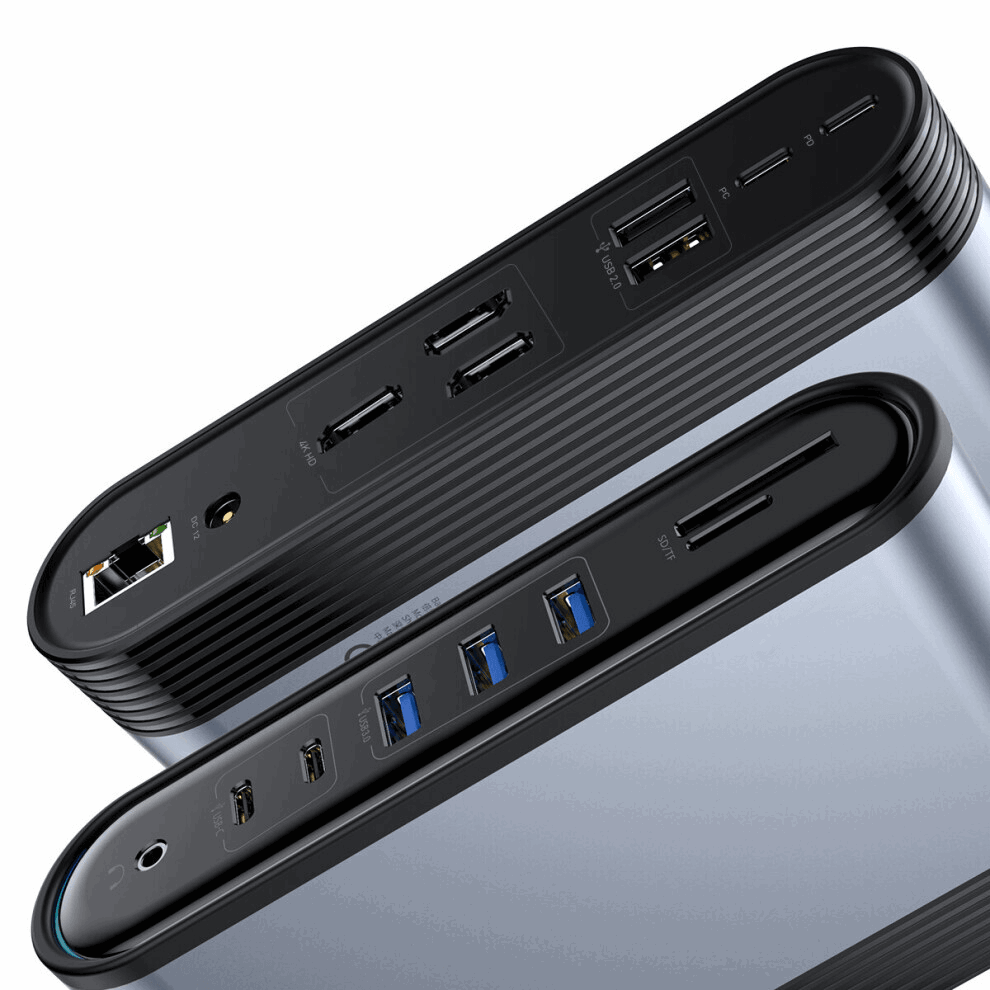 17-in-1 Docking Station with Type-C/PD/HMDI/SD/TF/USB