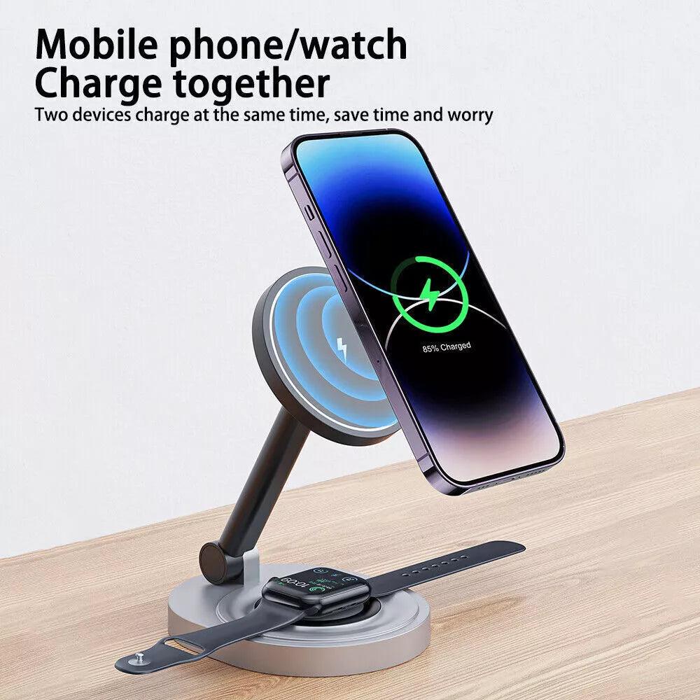 2-in-1 Foldable Magnetic Wireless Charger