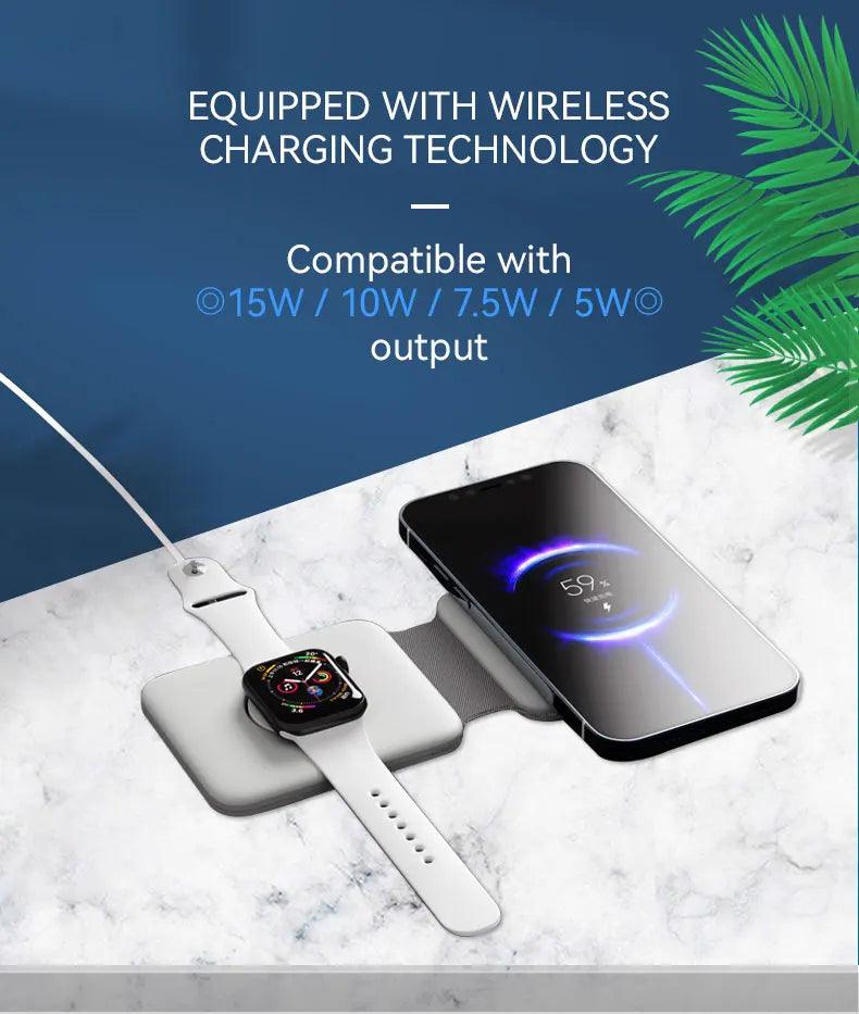 2-in-1 Wireless Charger for MagSafe