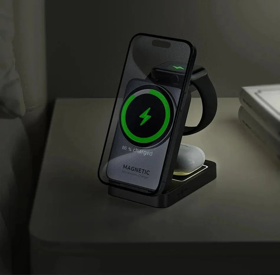 3-in-1 Foldable Wireless Charger for MagSafe