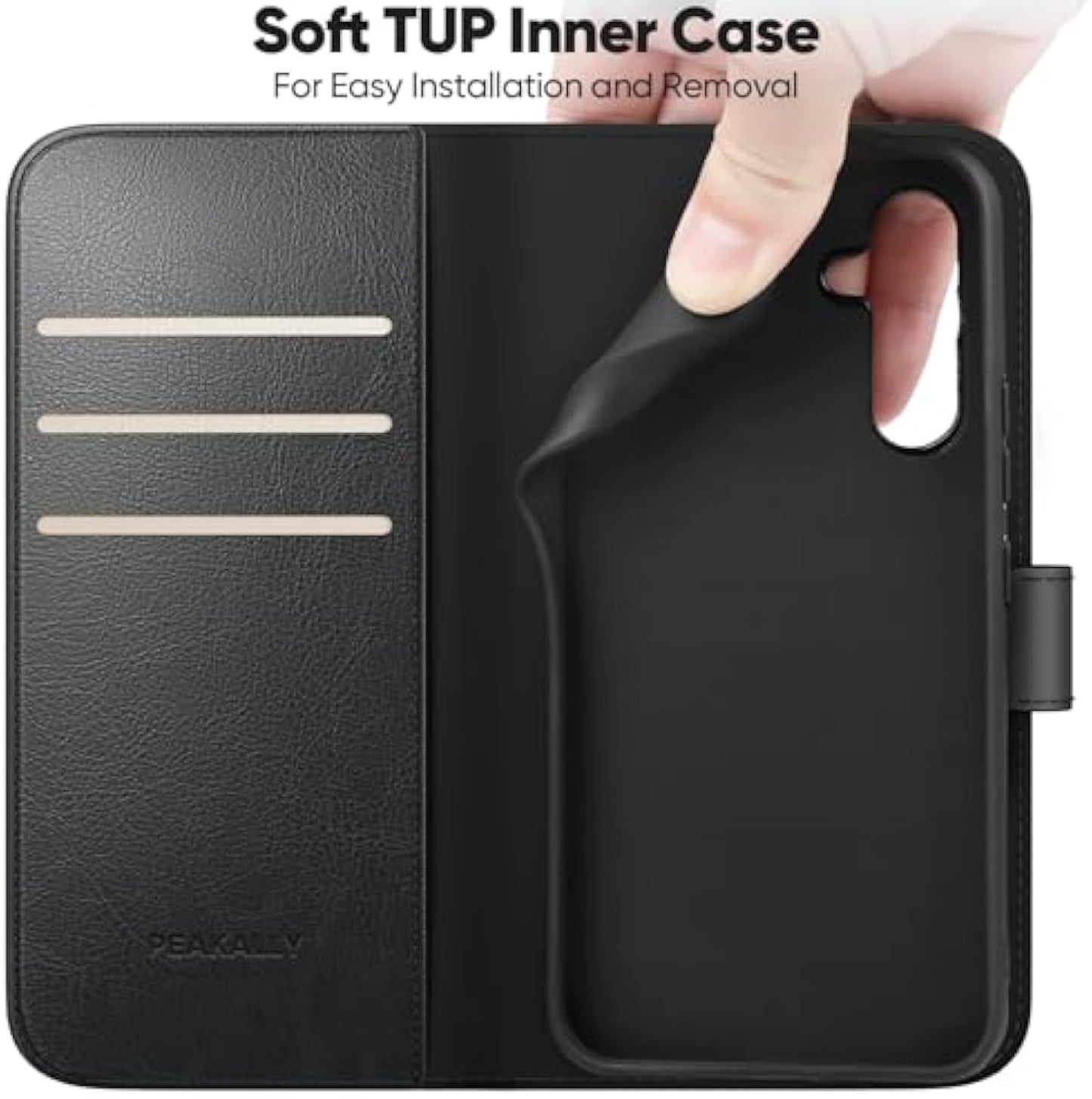 Mobile Phone Case for Samsung Galaxy A26 5G Case [With 1 Piece Tempered Glass Protective Glass] [Premium PU Leather] [RFID Blocking] [Card Slot] [Stand] Flip Case with Galaxy A26 5G / A26 4G